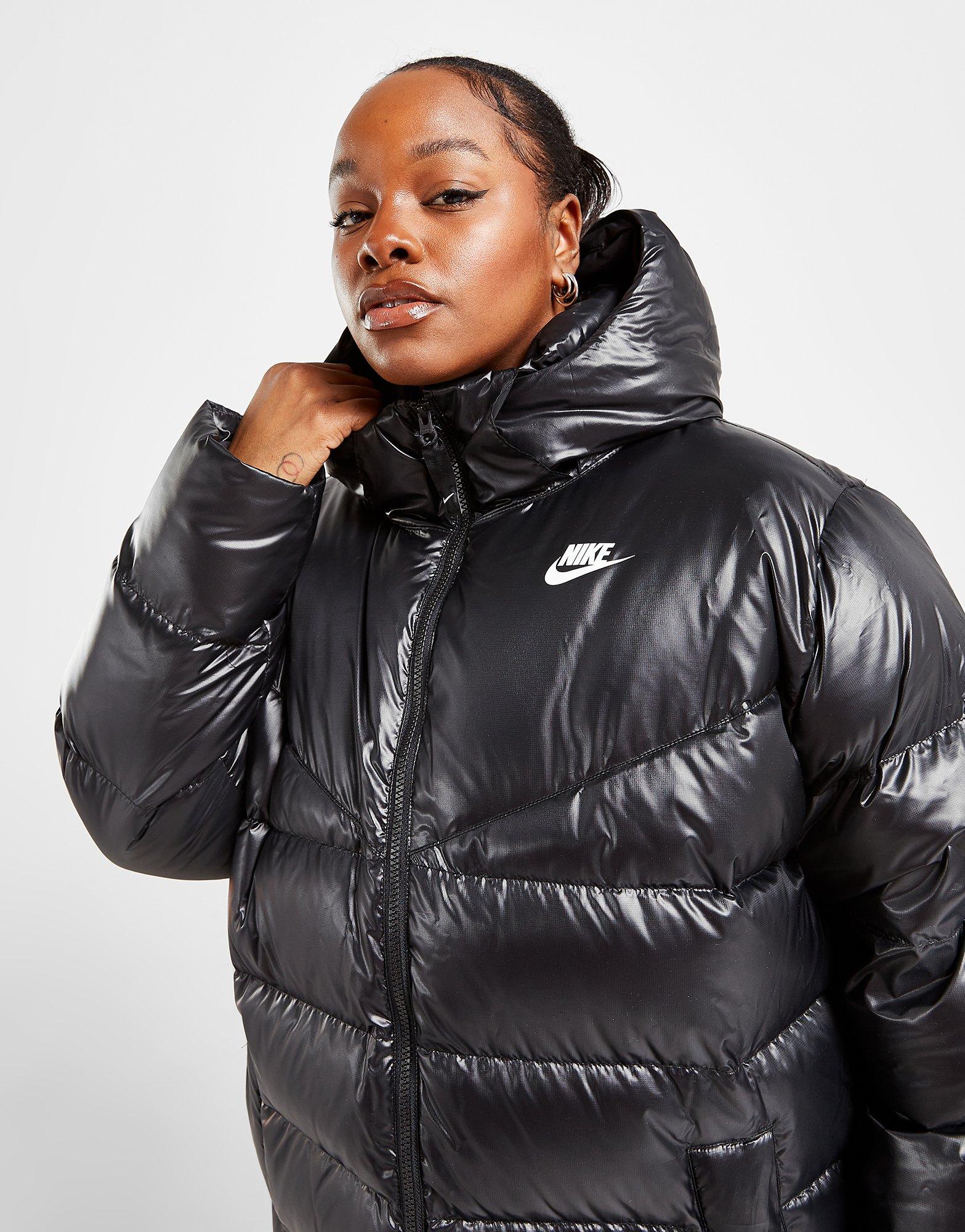 Nike Longline Padded Jacket With Back Swoosh In Black | ppgbbe.intranet ...