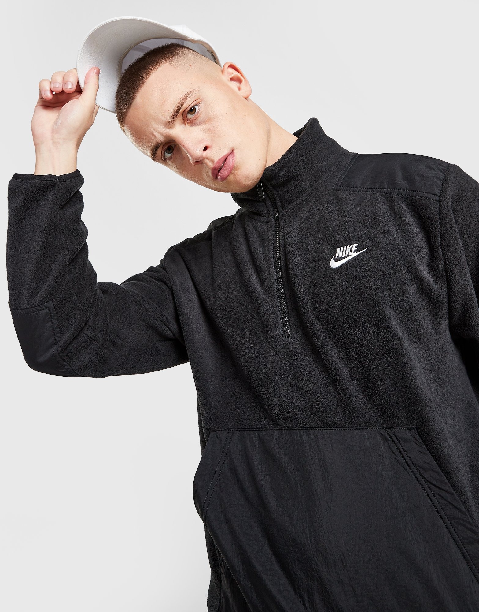 Nike polar fleece store half zip