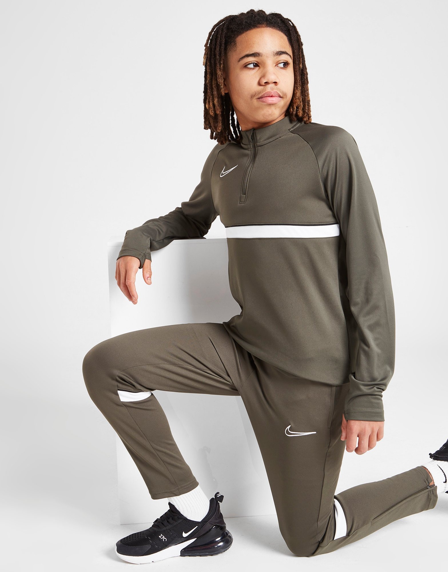 nike dri fit woven track pants junior