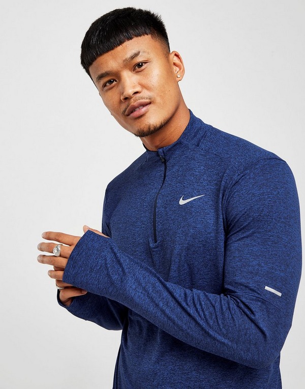 Men's Nike Dri-FIT Element 1/2 Zip Running Top - Black/Reflective