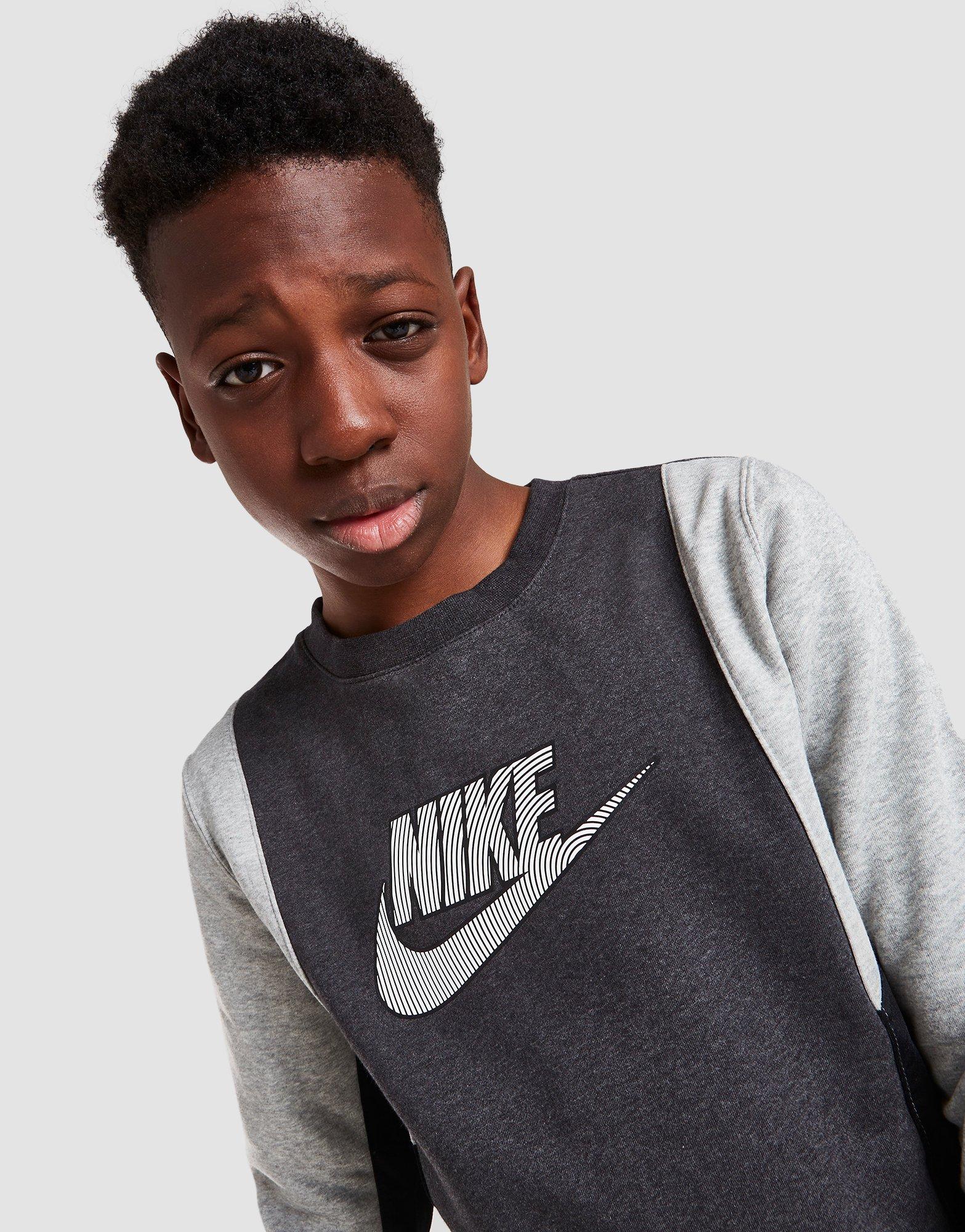 nike hybrid crew sweatshirt junior