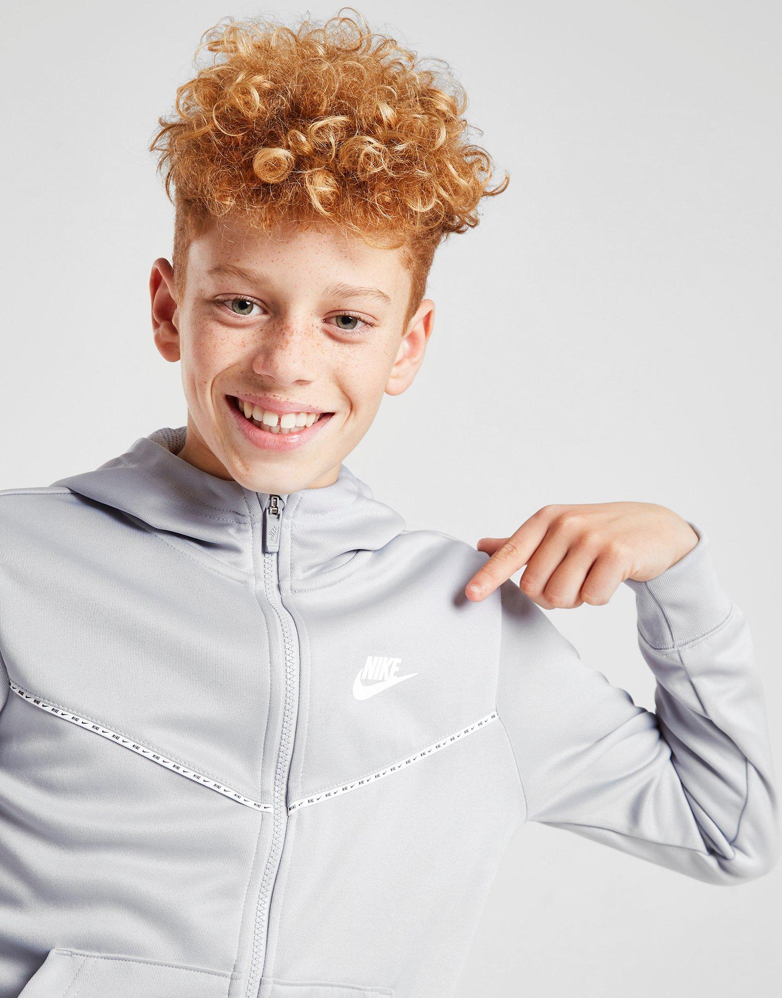 Nike tape zip online hoodie