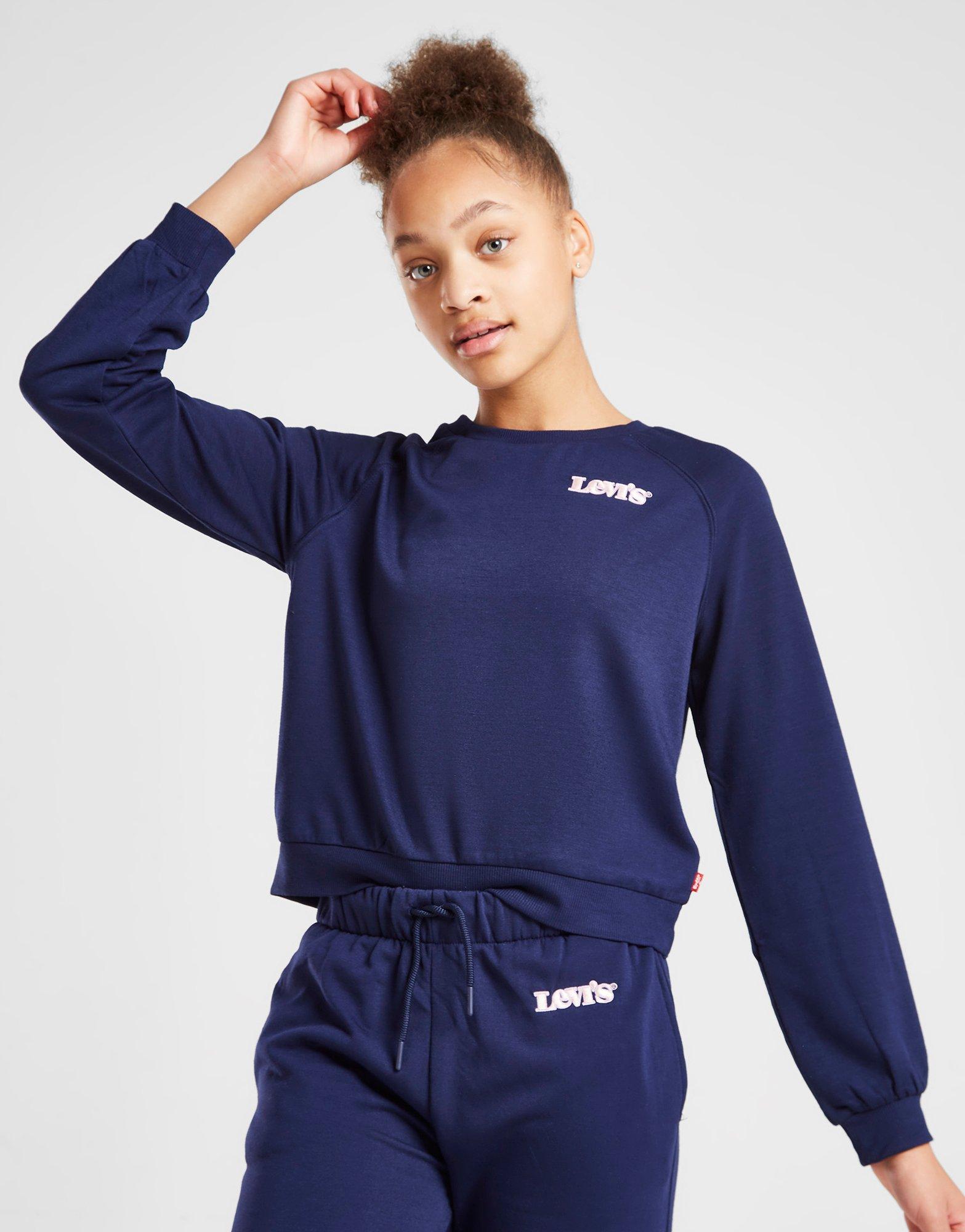 Levi's Girls' Benchwarmer Crew Sweatshirt Junior