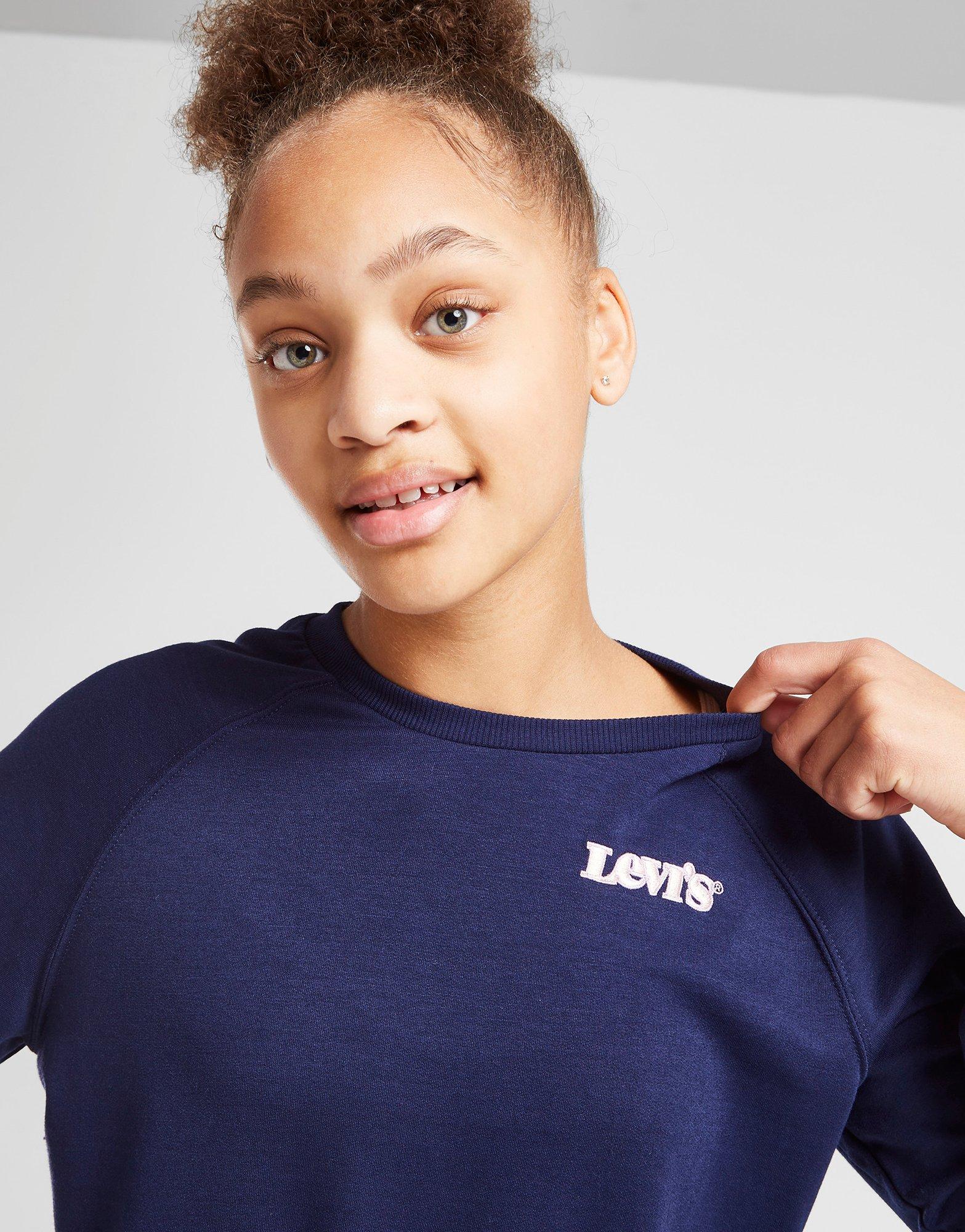 Levi's Girls' Benchwarmer Crew Sweatshirt Junior