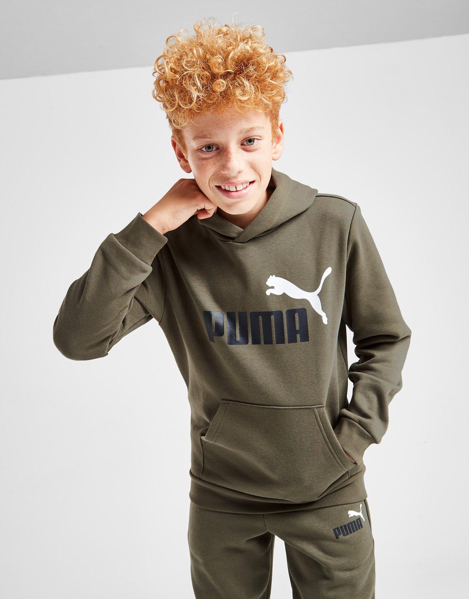 Green Puma Core Logo Hoodie Junior JD Sports Malaysia