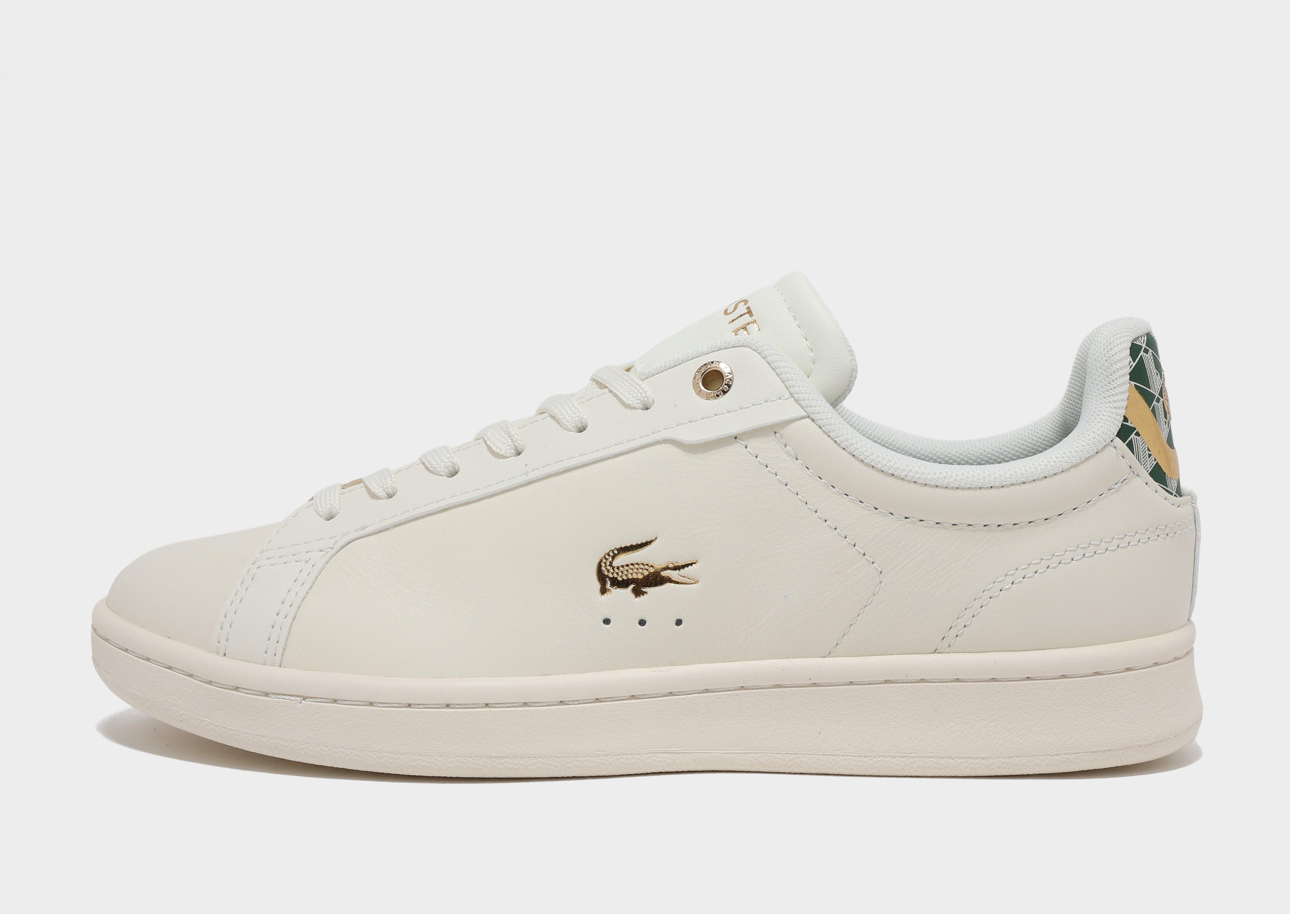 All white lacoste trainers sale