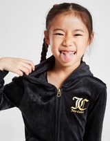 JUICY COUTURE Girls' Velour Full Zip Hooded Tracksuit Children