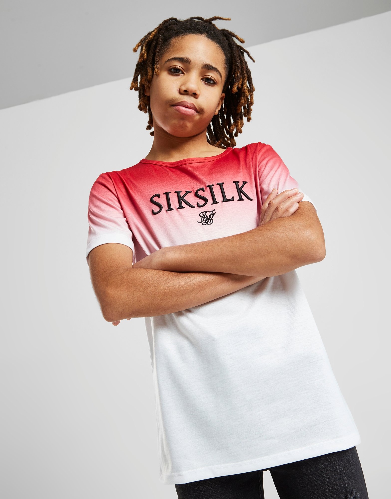 SikSilk High Fade T-Shirt Junior en Rosa | JD España