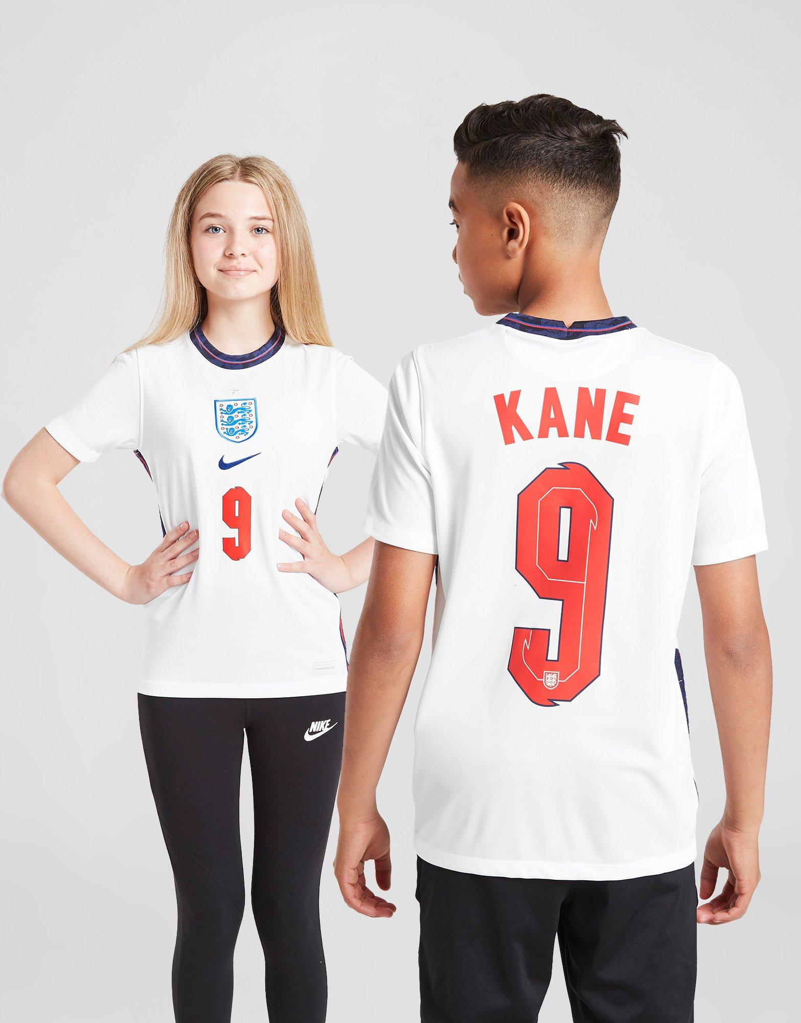 Nike England Away Stadium Shirt 2020-22 with Kane 9 Printing