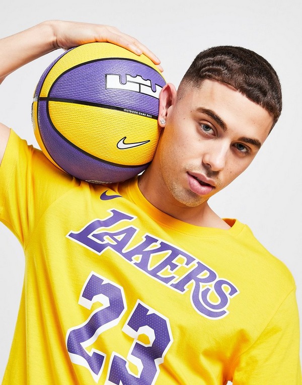 Nike NBA LA Lakers Shooting Practice Shirt Warm Up Player Game Issued Men  Medium