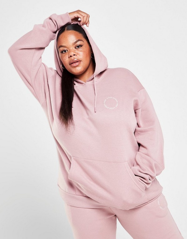 Pink Pink Soda Sport Plus Size Circle Overhead Hoodie - Sports