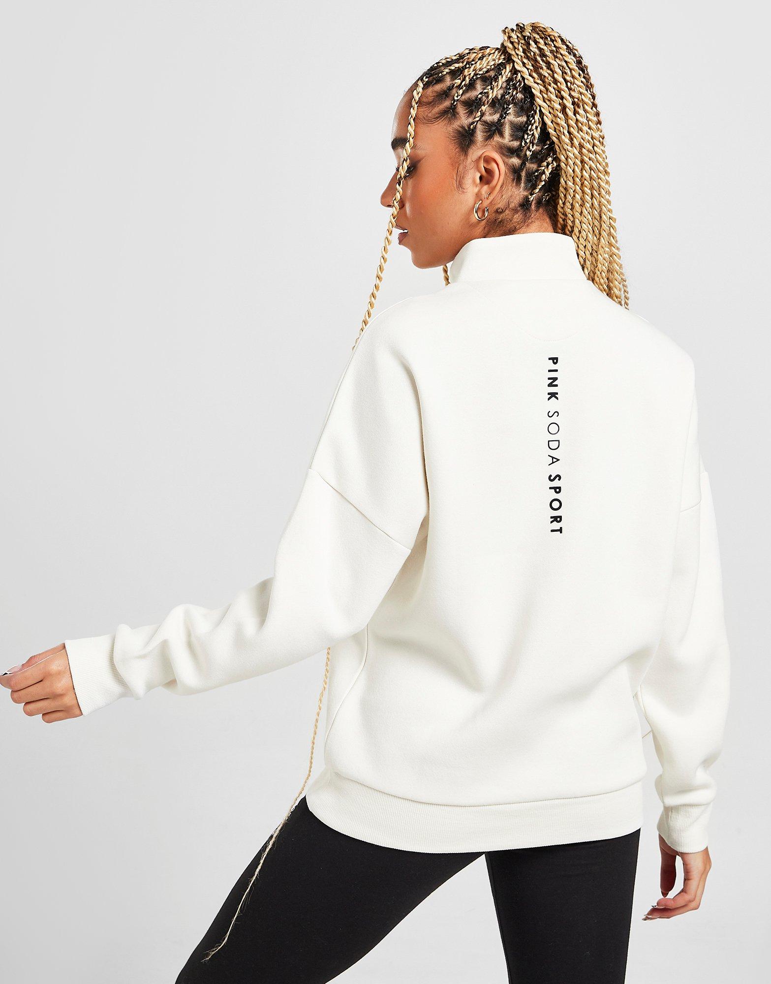 Pink Soda Sport Circle Essential Boyfriend 1/4 Zip Top