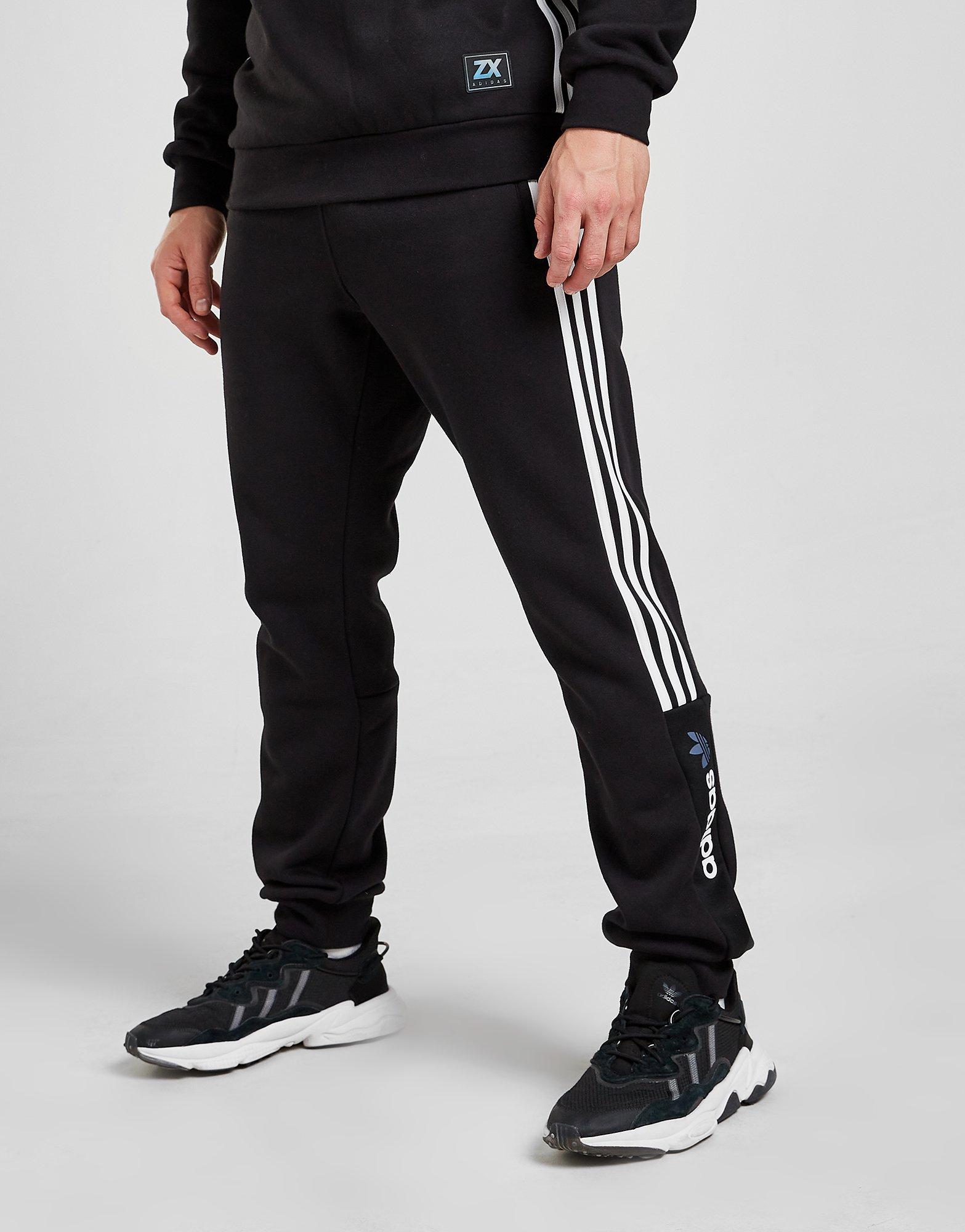 Zwart adidas Originals ZX Fleece Joggingbroek Heren | JD Sports