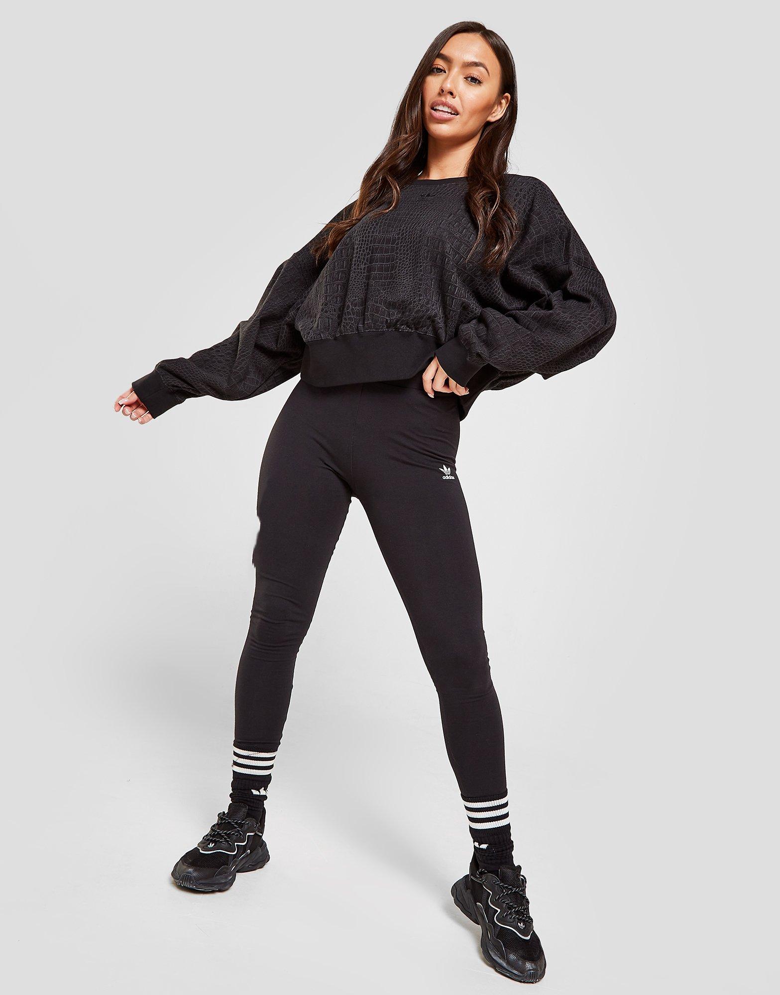 adidas Originals All Over Print Animal Crew Sweatshirt