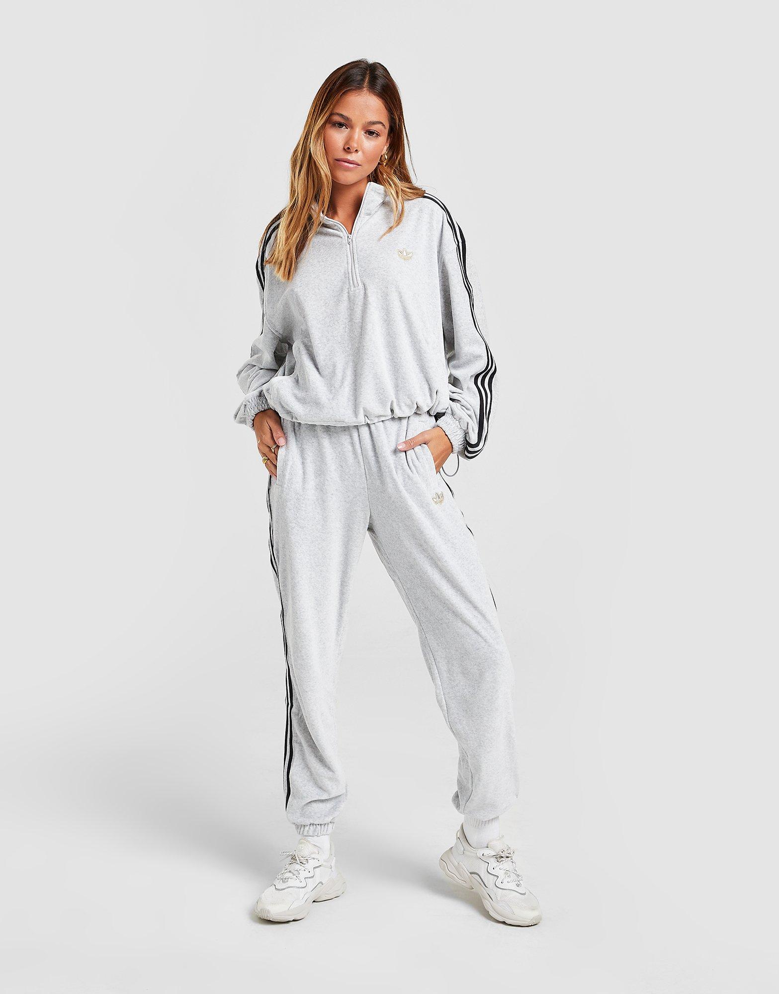 adidas Originals Velour 1/4 Zip Top