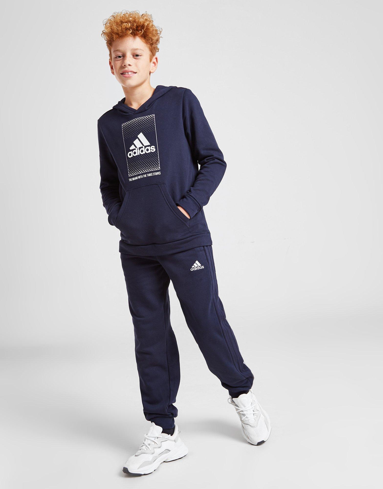 adidas badge of sport fleece tracksuit