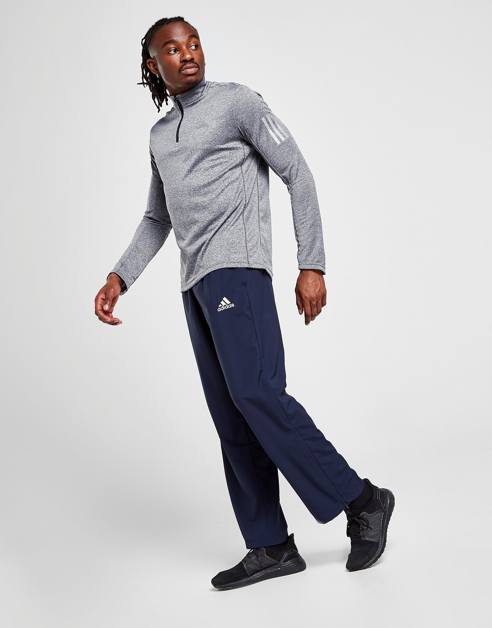 Blue adidas Stanford Woven Track Pants | JD Sports Global
