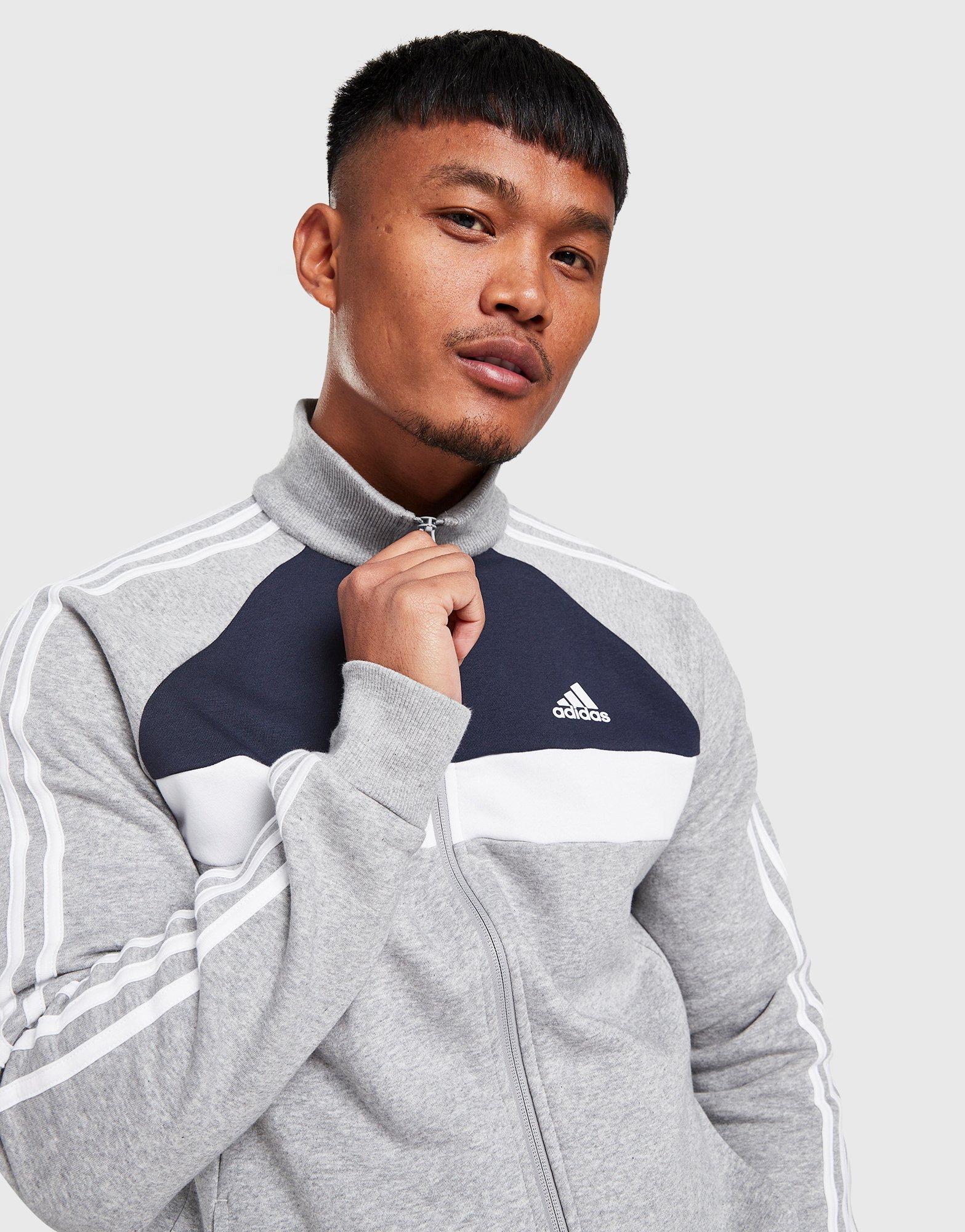 adidas Badge of Sport Colour Block Fleece Tracksuit