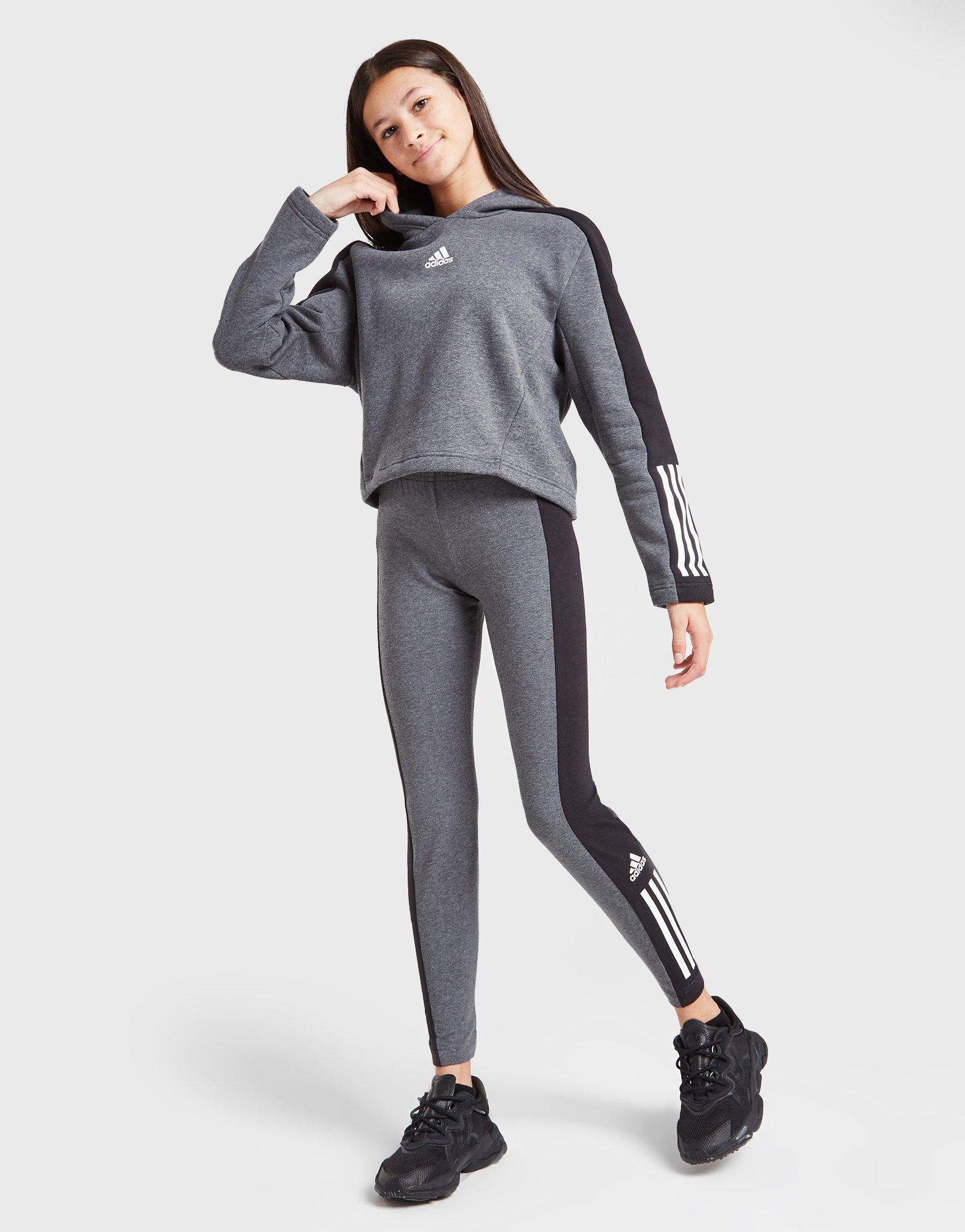 adidas Girls' Badge of Sport Hoodie/leggings Set Junior