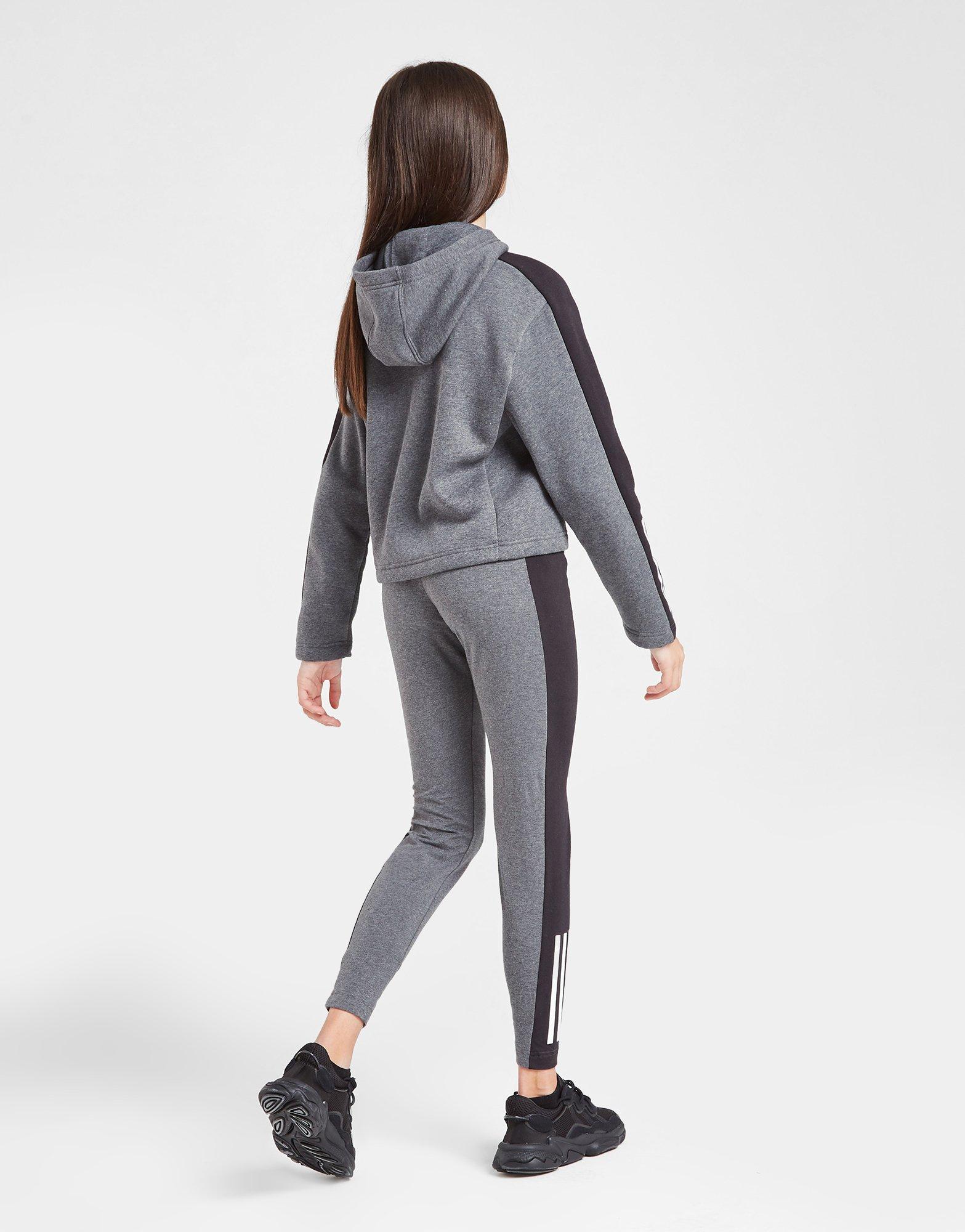 adidas Girls' Badge of Sport Hoodie/leggings Set Junior