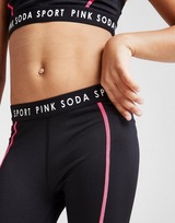 Pink Soda Sport Girl's Logo Tape Tights Children