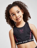 Pink Soda Sport Girls' Logo Tape Sports Bra Children