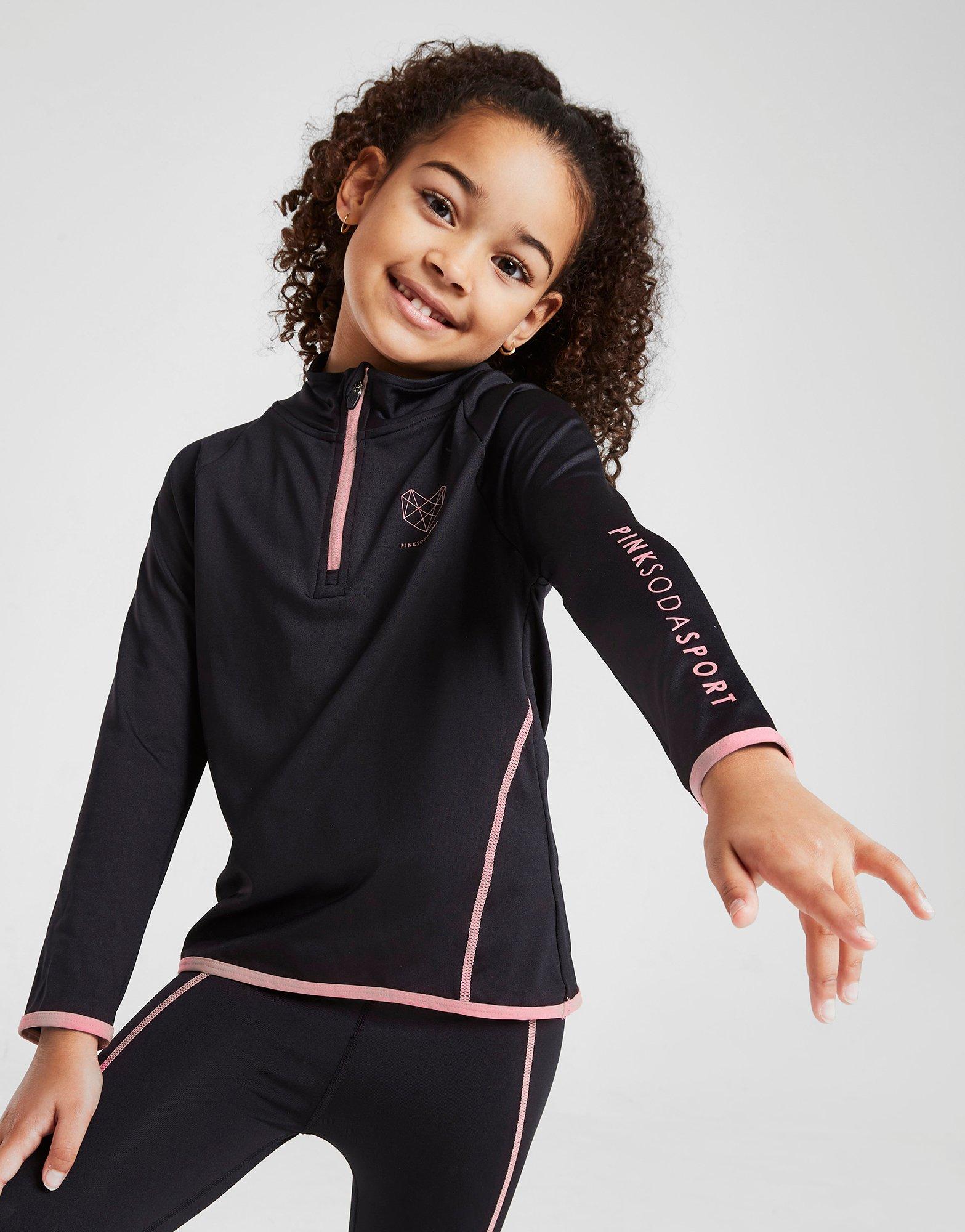 Pink Soda Sport Girls' 1/4 Zip Top Children