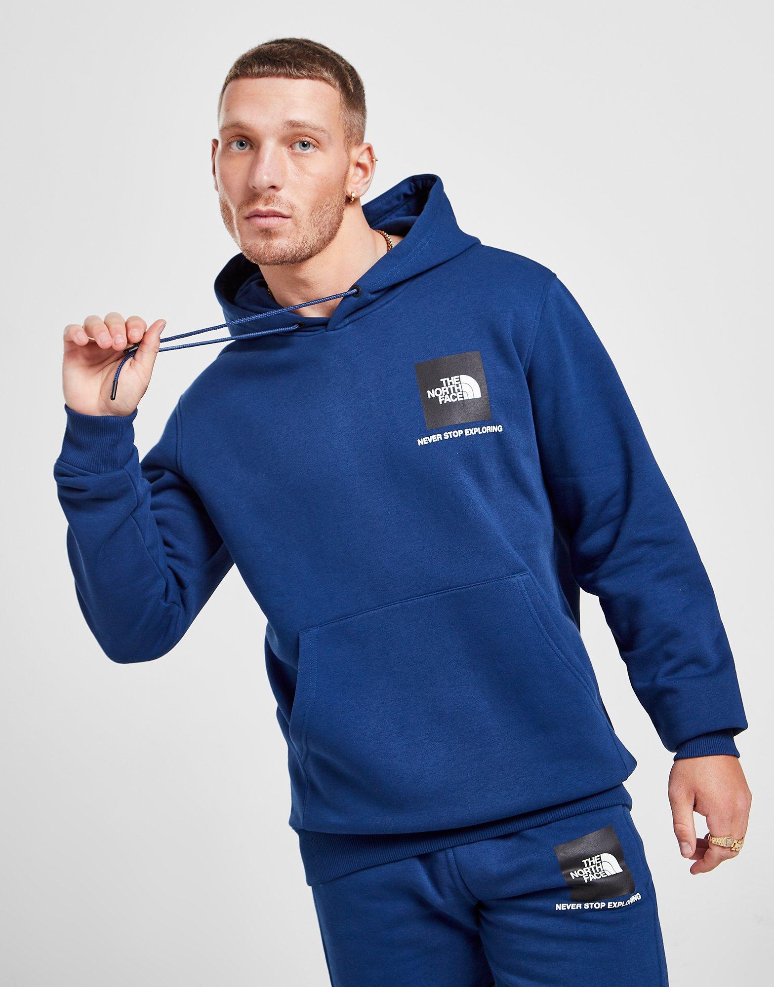 Dark blue north outlet face hoodie