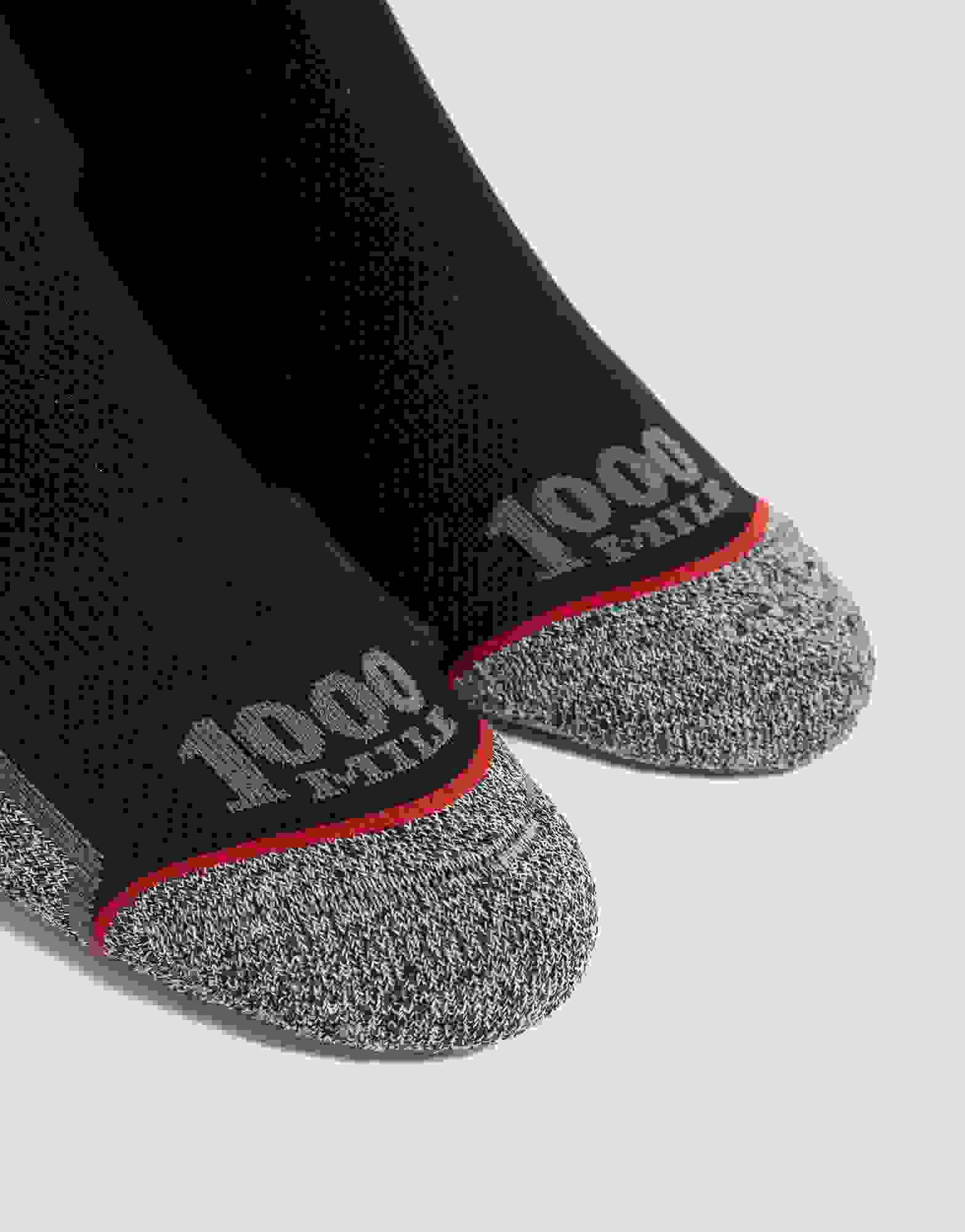 1000 Mile Micro Mens Black Breathable Sports Training Running Anklet Socks