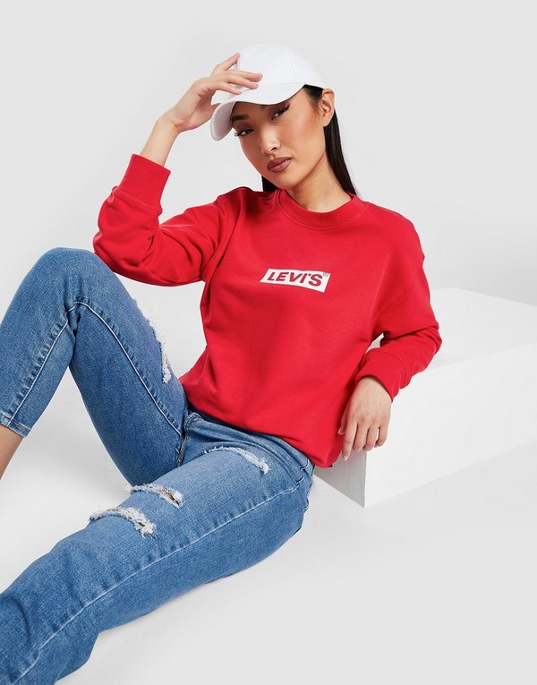 Red Levi's Boxtab Sweater Dames | JD
