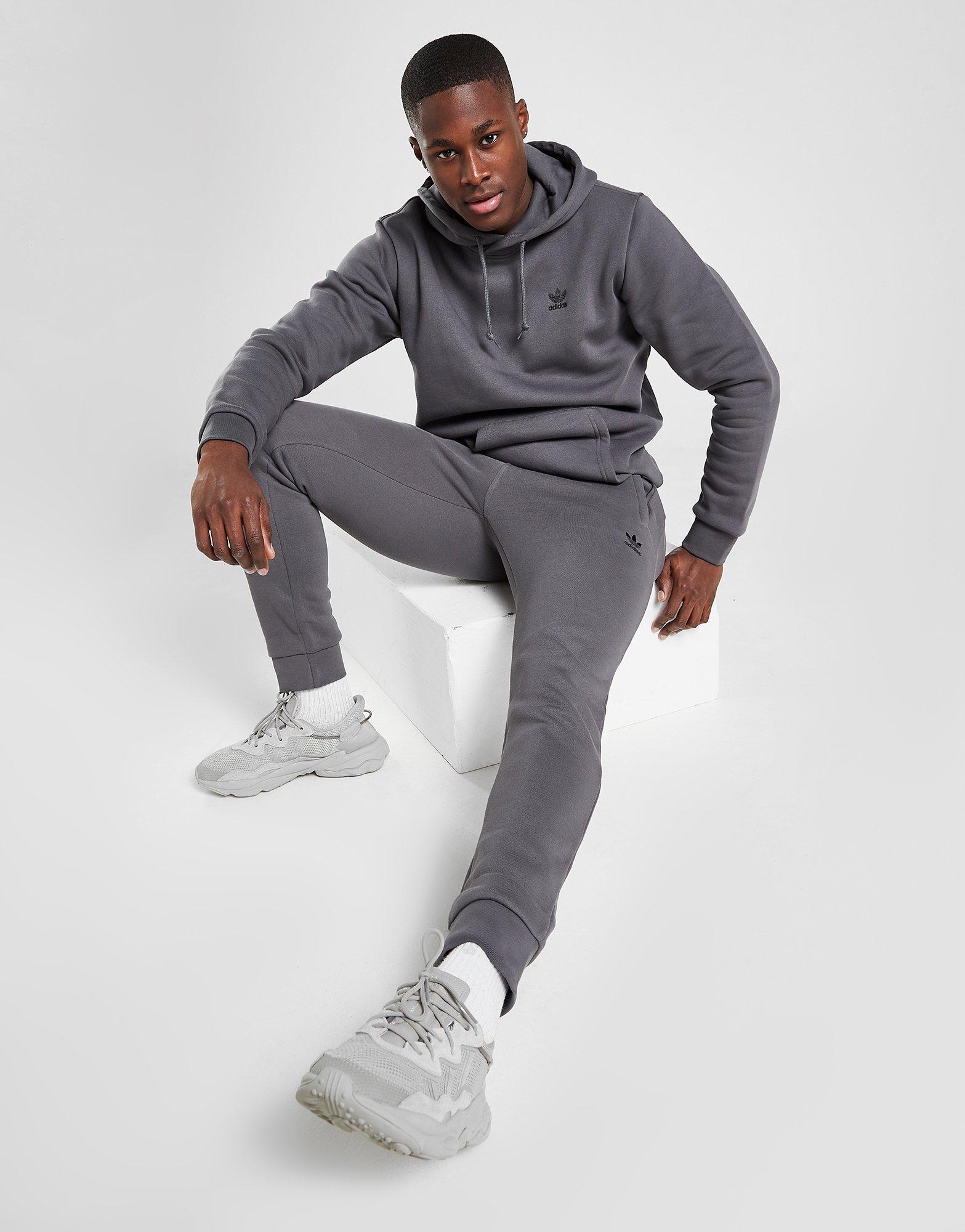 adidas originals essential trefoil cuffed joggers