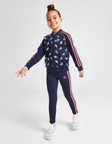 adidas Originals Girls' Trefoil SS Track Top/Leggings Set Children