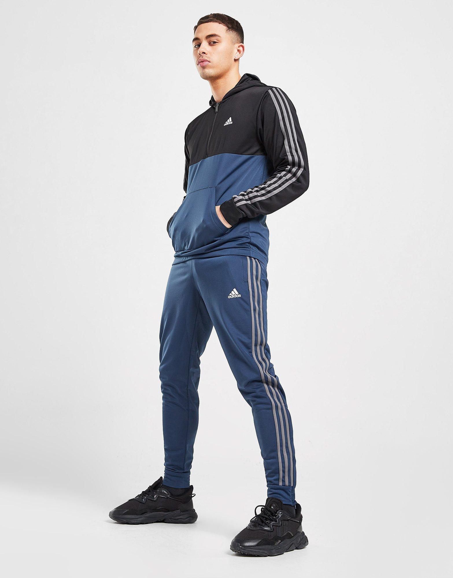 blue adidas tracksuit jd