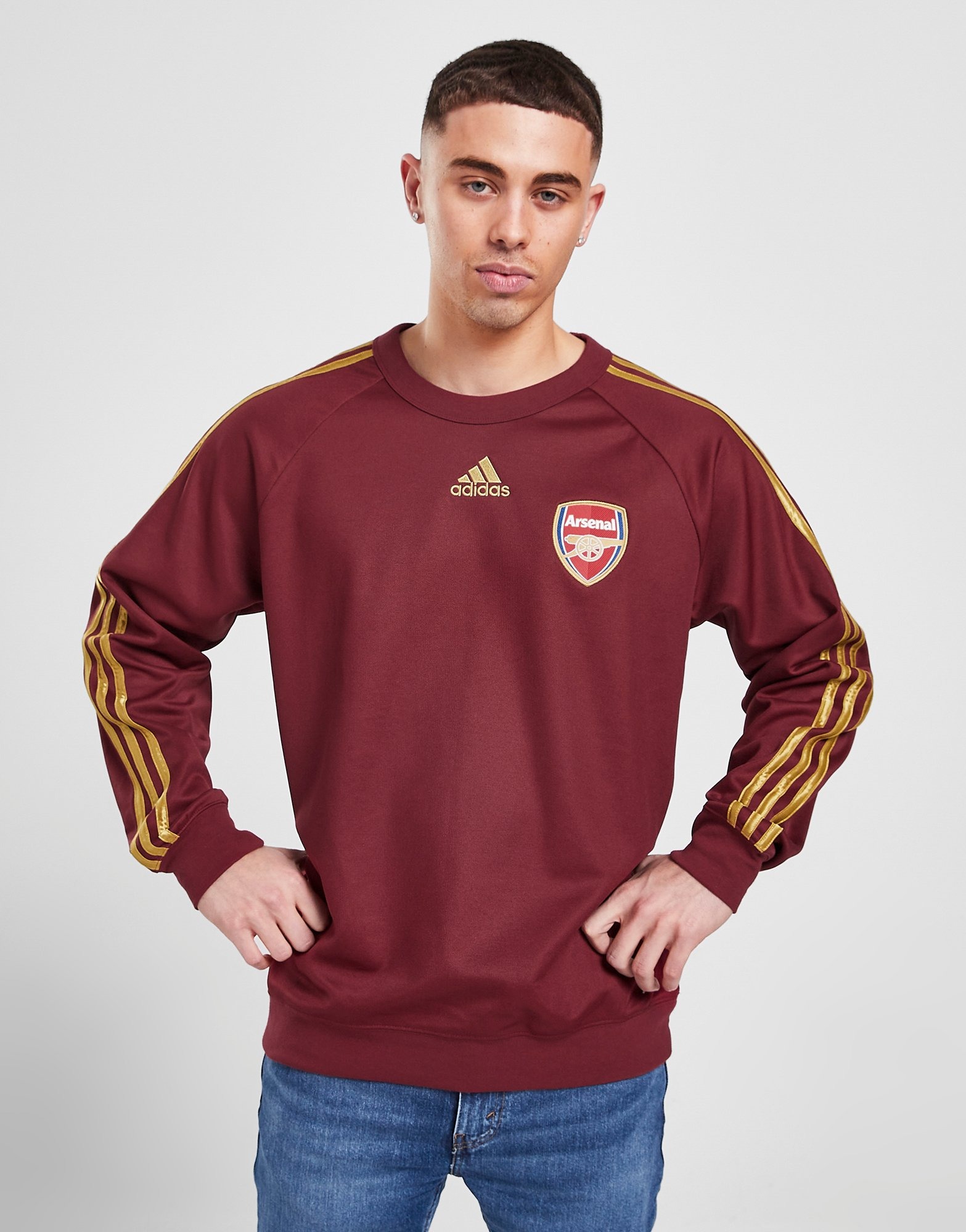 adidas Arsenal FC Teamgeist Crew Sweatshirt Rot JD Sports Österreich