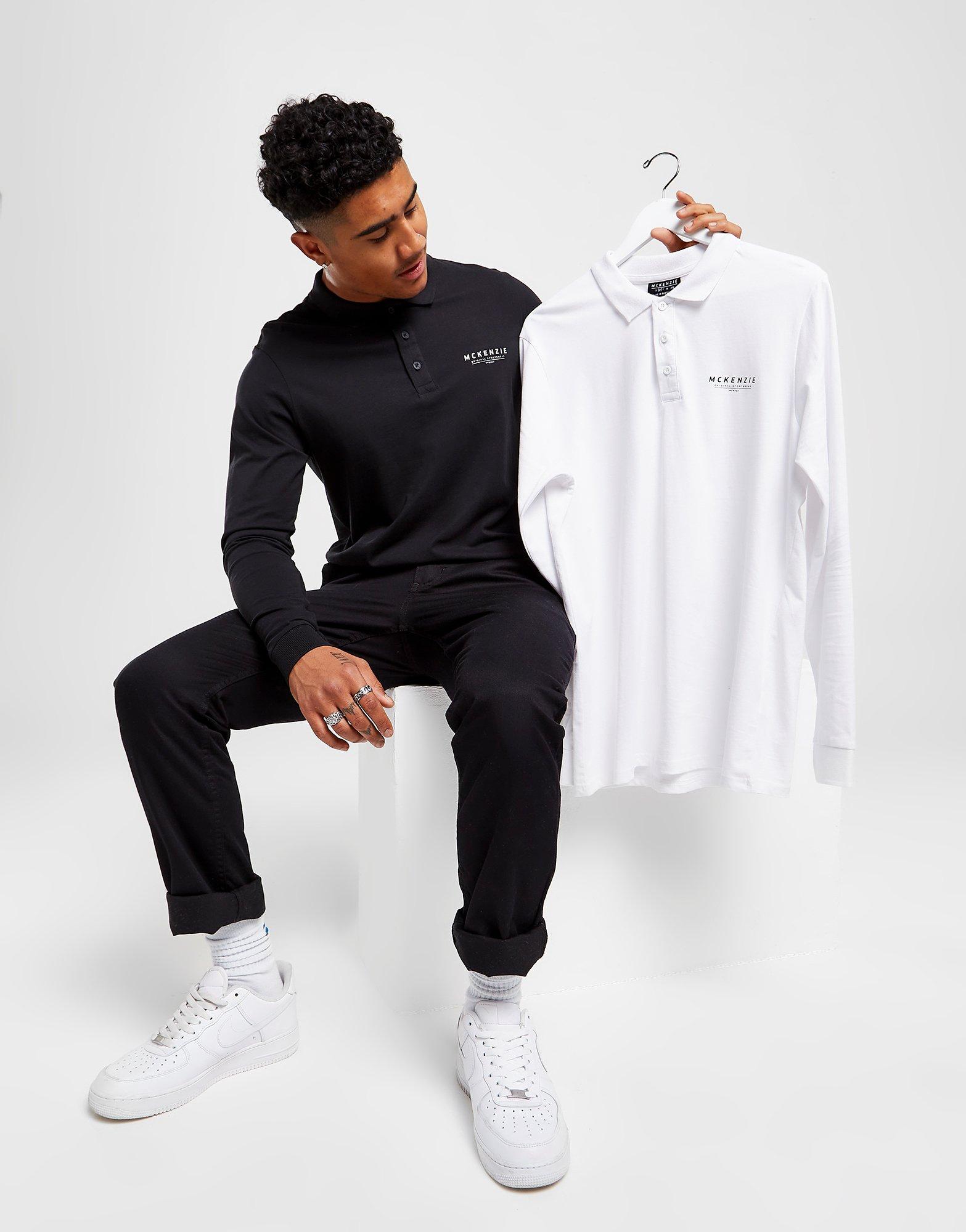 McKenzie 2 Pack Essential Long Sleeve Polo Shirt