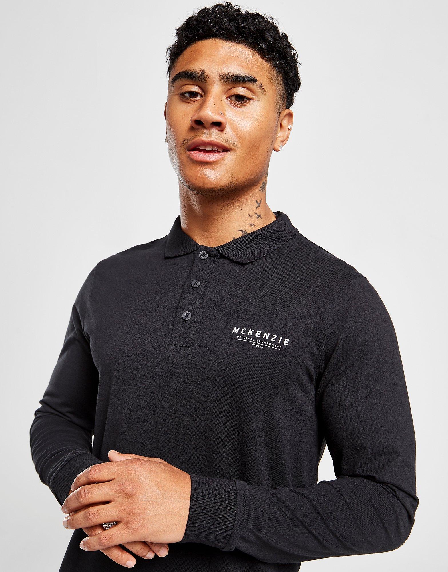 McKenzie 2 Pack Essential Long Sleeve Polo Shirt