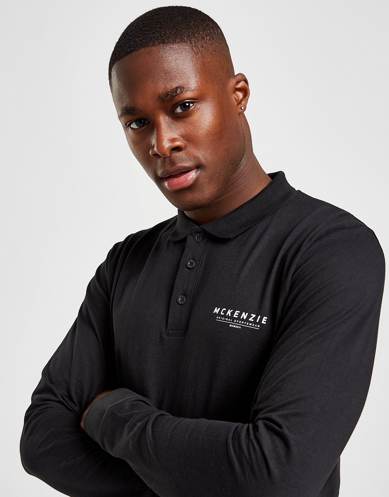 McKenzie 2 Pack Essential Long Sleeve Polo Shirt
