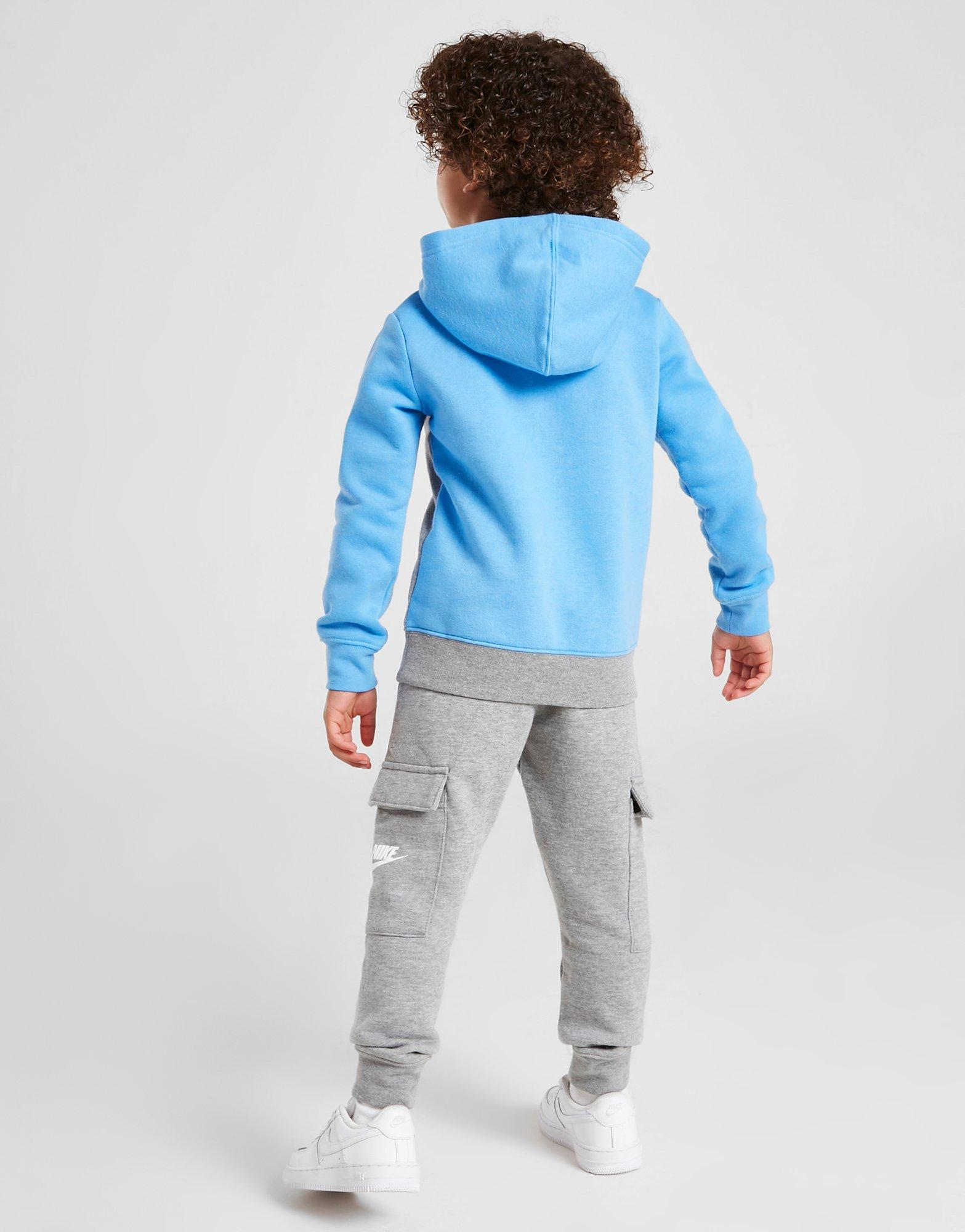 Nike Chevron 1/4 Zip Hooded Tracksuit Children