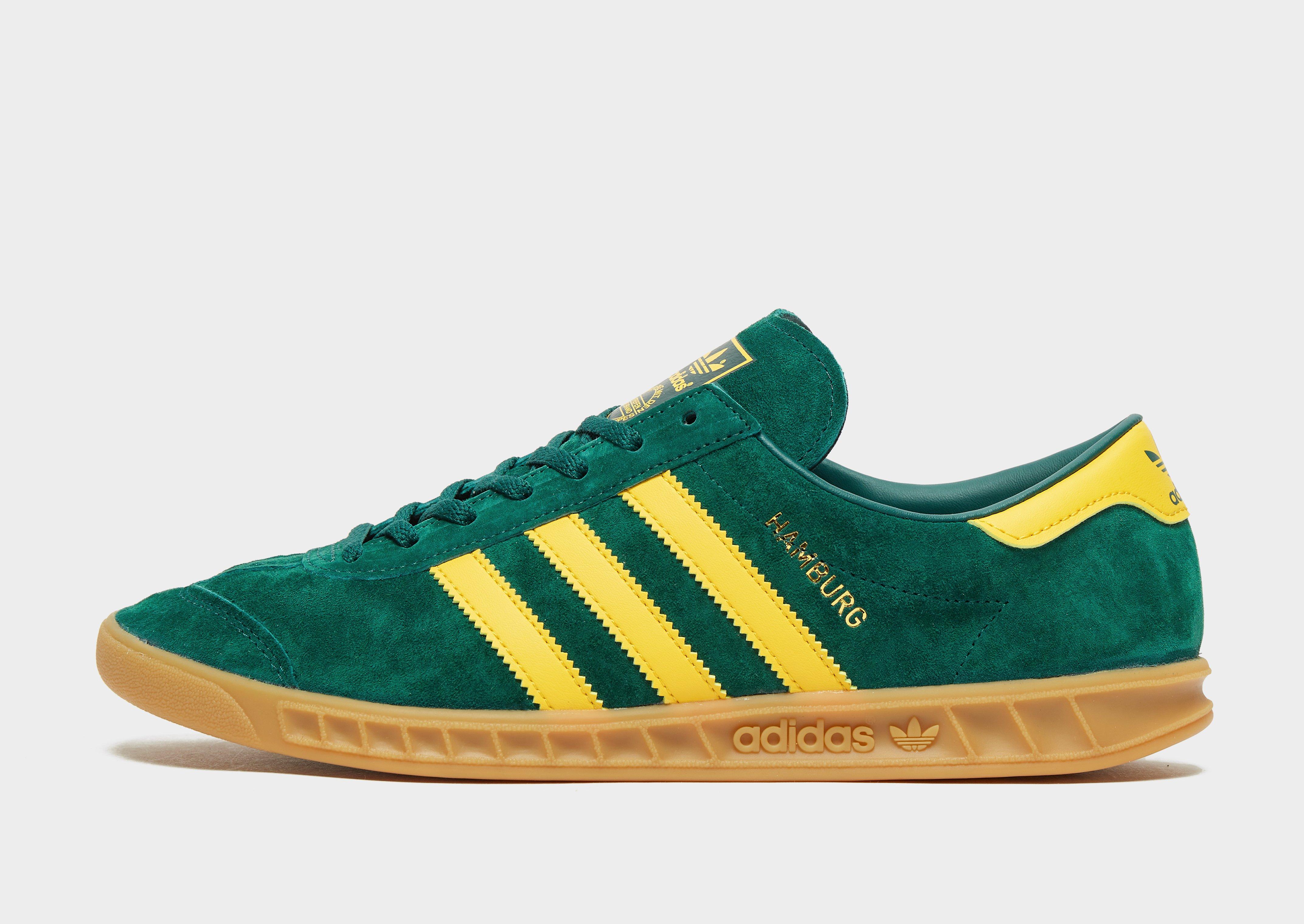 green and yellow hamburgs