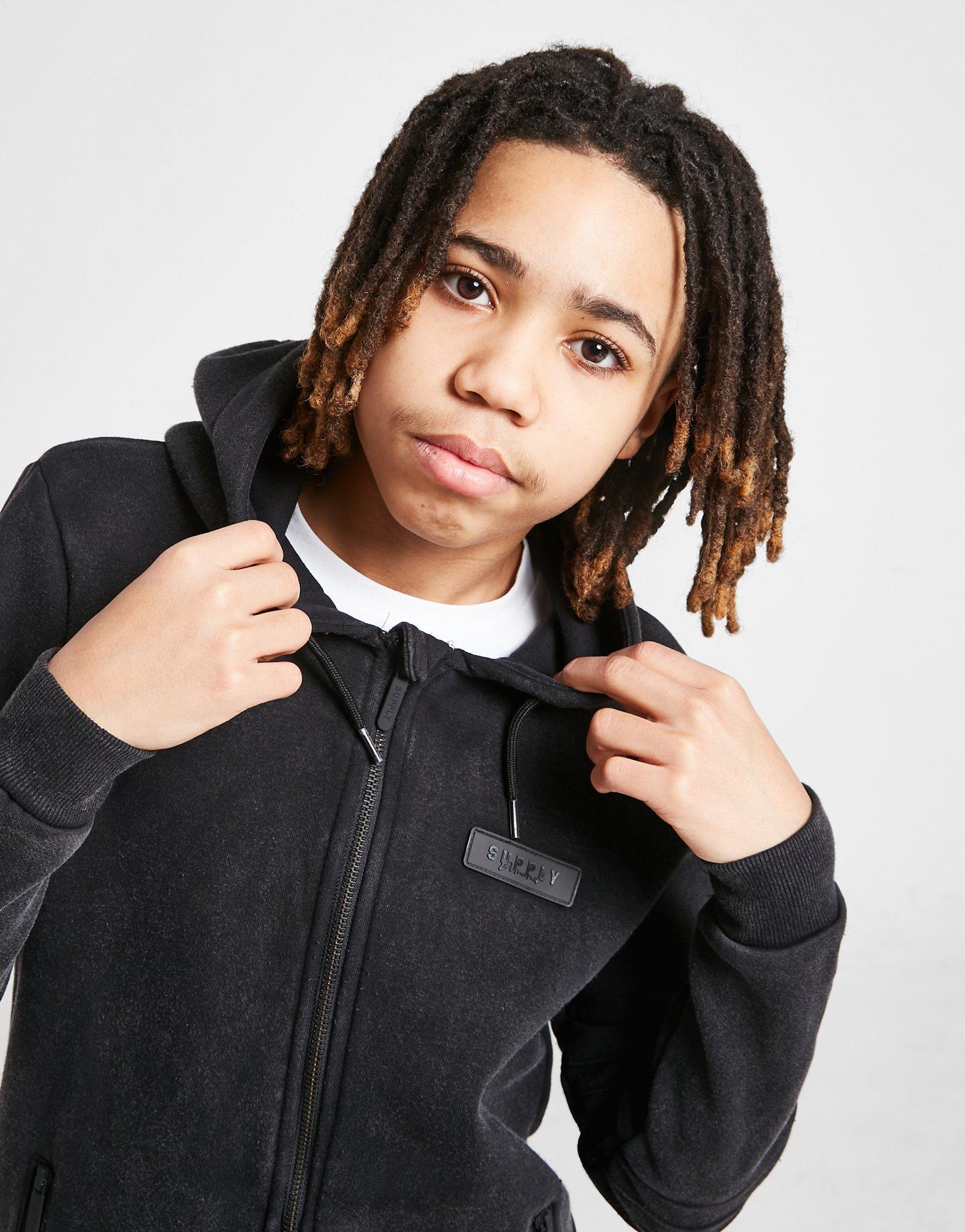 Supply & Demand Grunge Full Zip Hoodie Junior