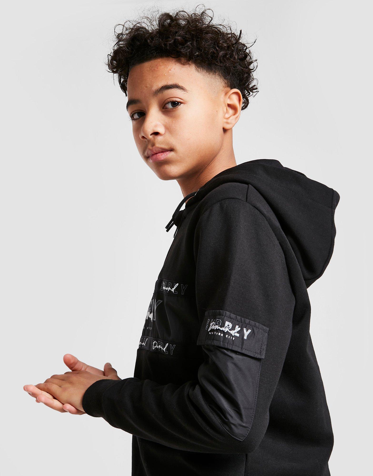 Supply & Demand Runway 1/2 Zip Tape Hoodie Junior