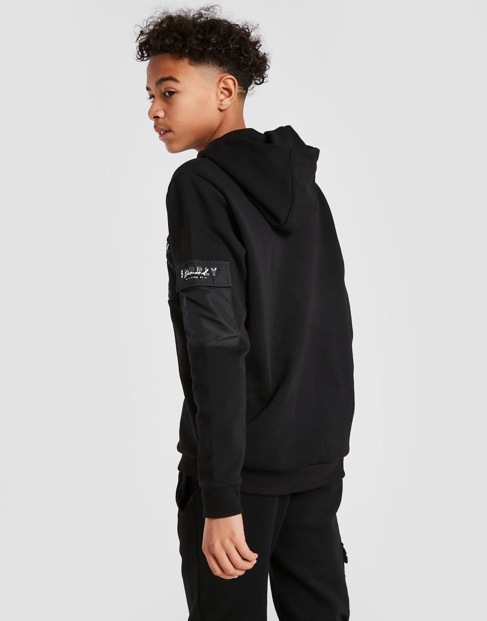 Supply & Demand Runway 1/2 Zip Tape Hoodie Junior