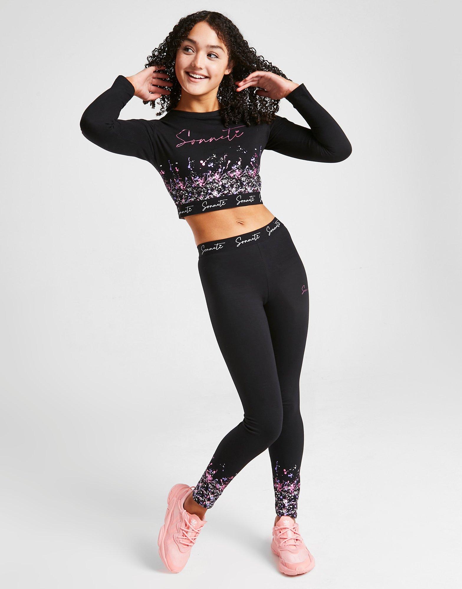 Sonneti Girls' Paint Splash Long Sleeve T-Shirt Junior