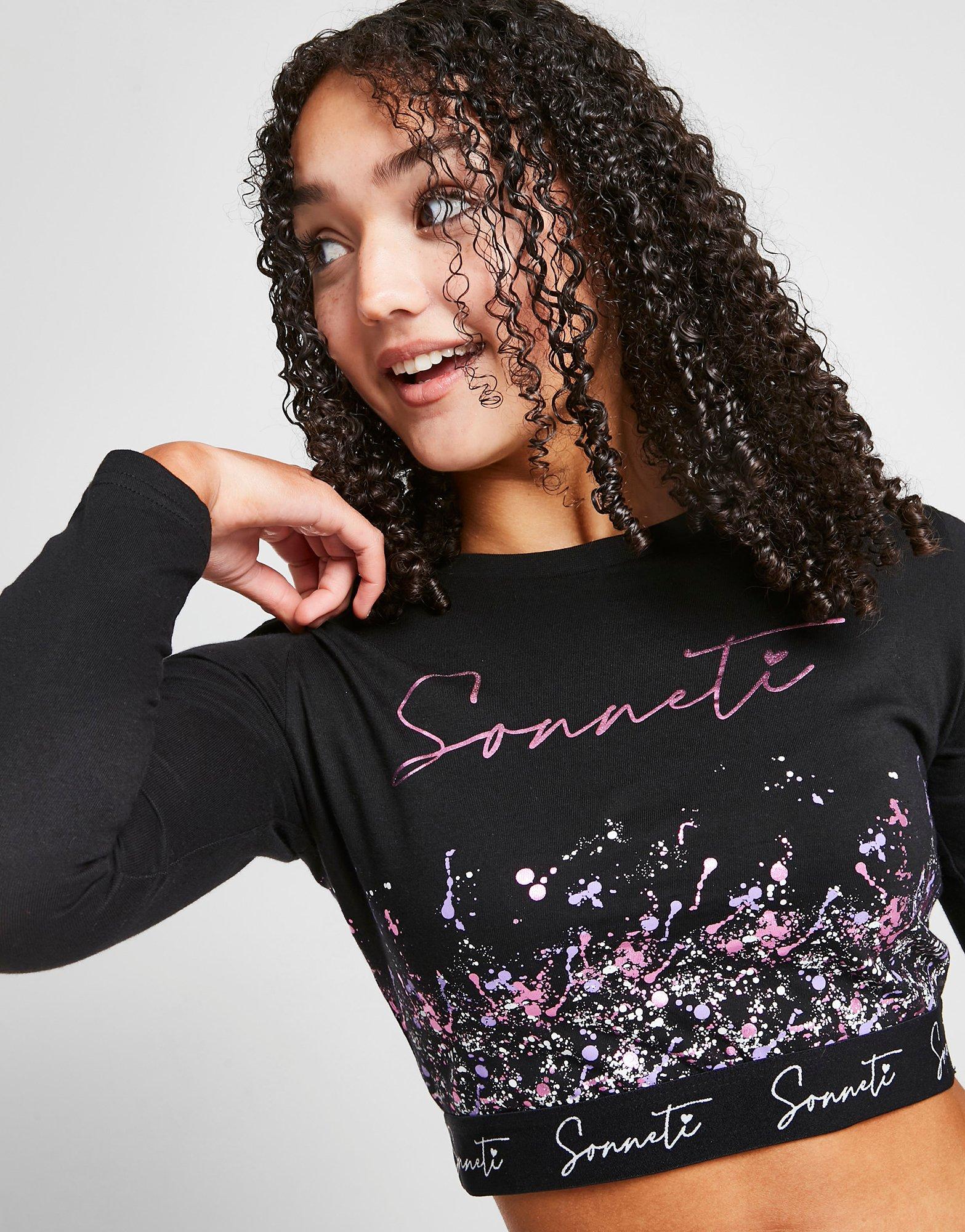 Sonneti Girls' Paint Splash Long Sleeve T-Shirt Junior