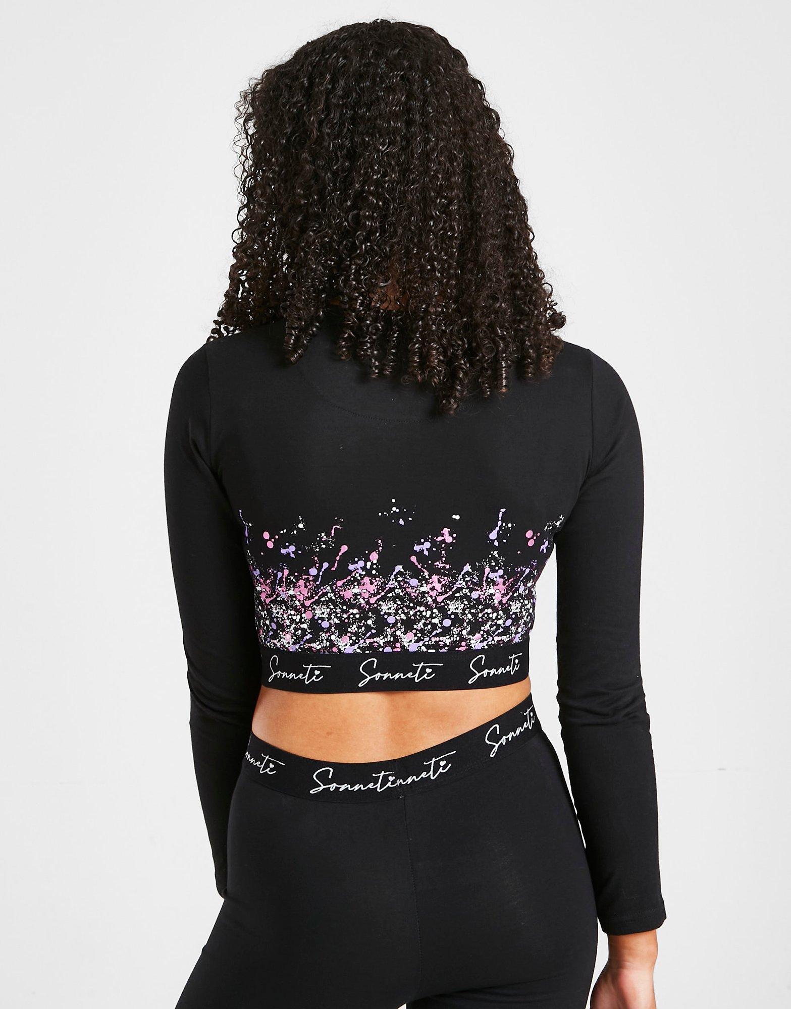 Sonneti Girls' Paint Splash Long Sleeve T-Shirt Junior