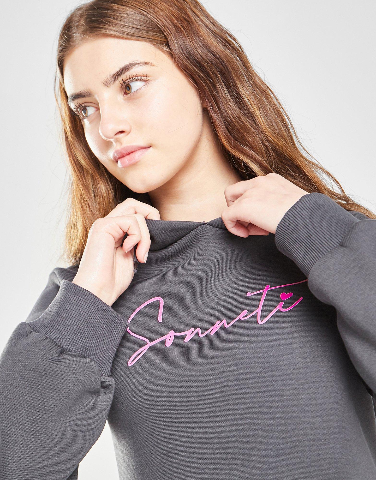 Sonneti Girls' Cargo Tape Hoodie Junior