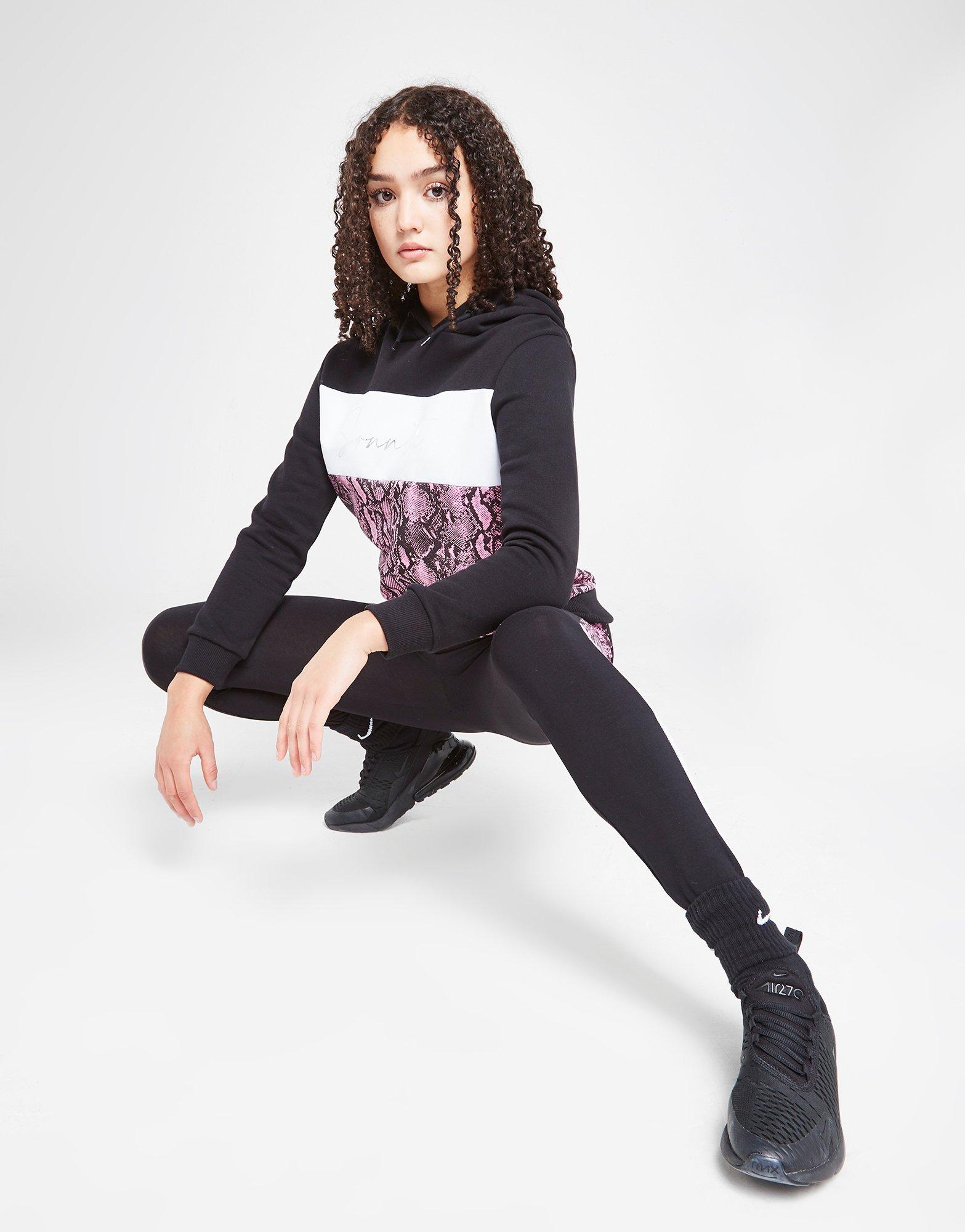 Sonneti Girls' Snake Panel Boyfriend Hoodie Junior