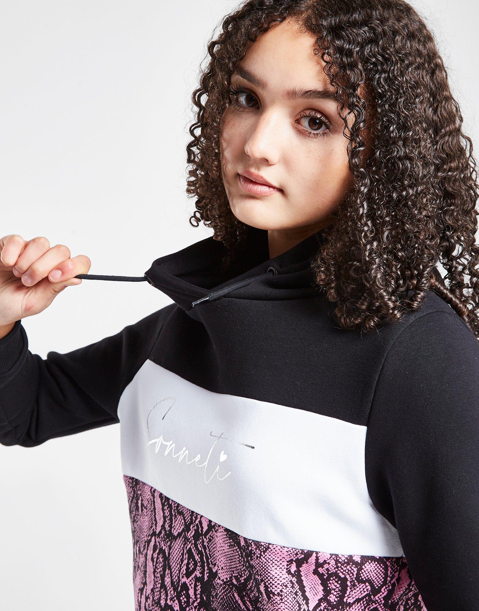 Sonneti Girls' Snake Panel Boyfriend Hoodie Junior