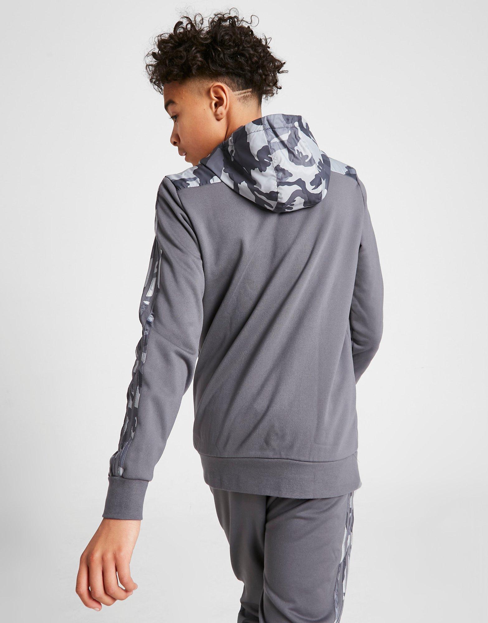 adidas Originals Camo 1/4 Zip Hoodie Junior