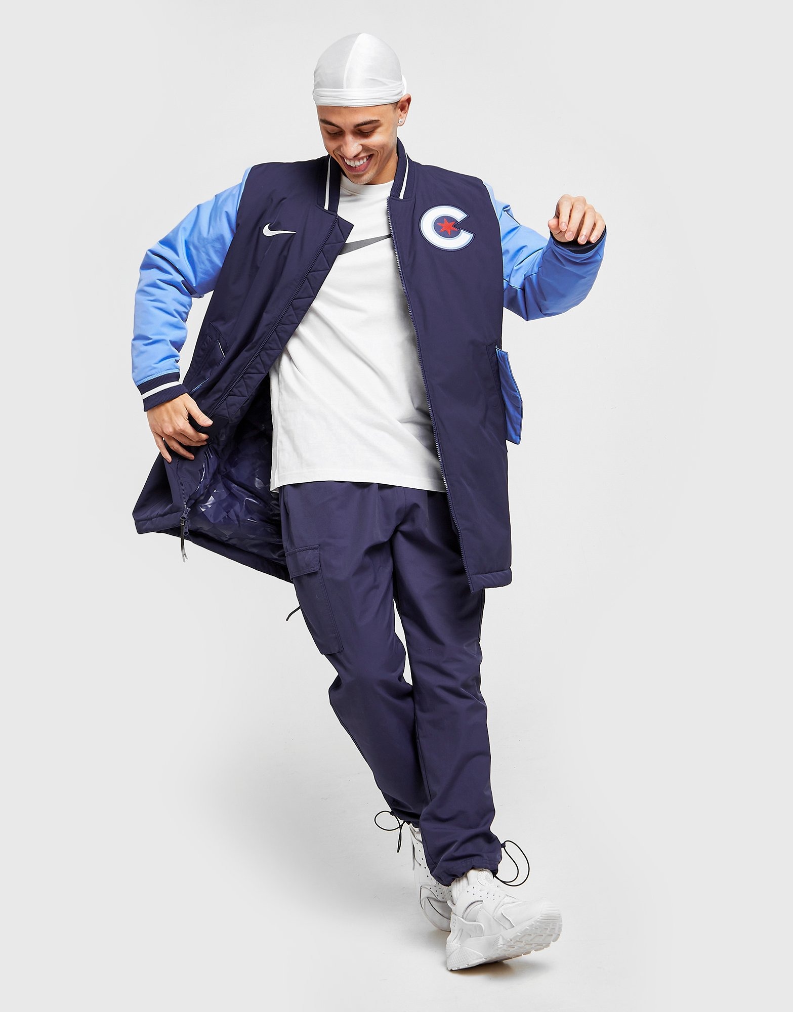 Blue Nike MLB Chicago Cubs City Connect Dugout Jacket | JD Sports Global